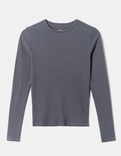 T-shirt Basica a Maniche Lunghe Blu^Tally Weijl Hot