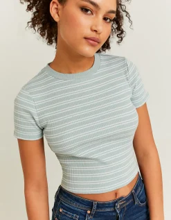 T-shirt Basica Corta a Righe^Tally Weijl Clearance