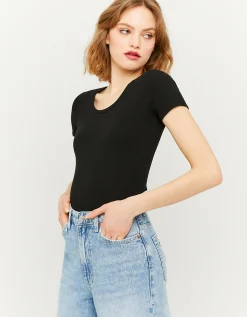 T-shirt Basica Nera^Tally Weijl Cheap