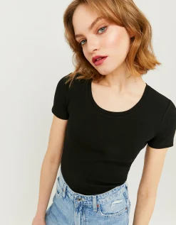 T-shirt Basica Nera^Tally Weijl Cheap