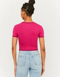 T-shirt Con Cuciture A Contrasto^Tally Weijl Shop