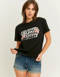 T-shirt Fantasia Morbida Nera^Tally Weijl Hot