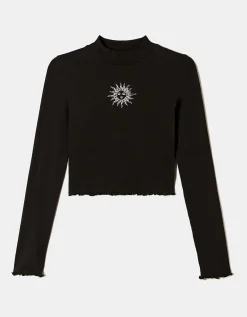 T-shirt Fantasia Semi-Corta Nera^Tally Weijl Flash Sale