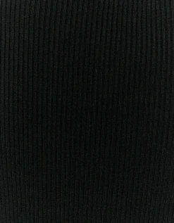 Tuta Aderente in Maglia Nera con Zip^Tally Weijl Fashion