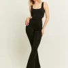 Tuta Nera con Strass e Cut Outs^Tally Weijl Fashion