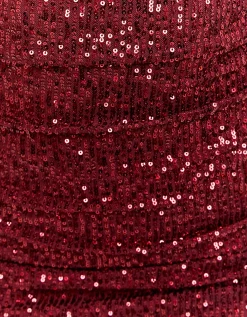 Vestito Corto Bordeaux con Paillettes^Tally Weijl Cheap