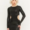 Vestito Corto Cut Out con Paillettes^Tally Weijl Outlet