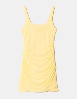 Vestito Corto Giallo Arricciato^Tally Weijl Outlet