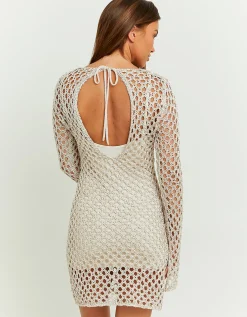 Vestito Corto in Crochet con Paillettes^Tally Weijl Best Sale