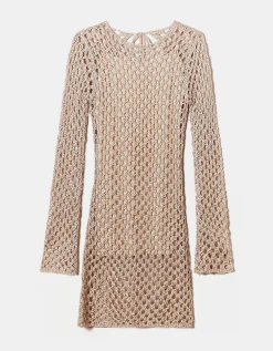 Vestito Corto in Crochet con Paillettes^Tally Weijl Best Sale