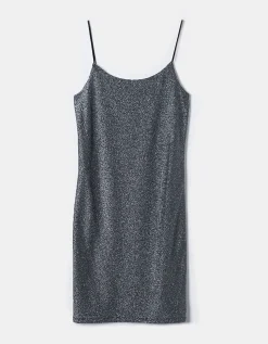 Vestito Corto in Lurex Grigio^Tally Weijl Fashion