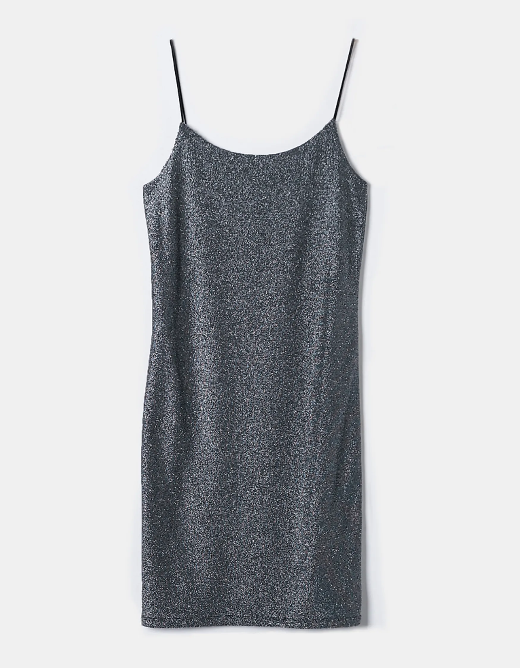 Vestito Corto in Lurex Grigio^Tally Weijl Fashion