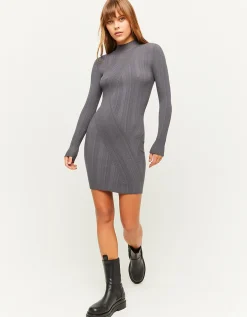 Vestito Corto In Maglia Grigio^Tally Weijl Discount