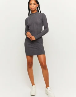 Vestito Corto In Maglia Grigio^Tally Weijl Discount