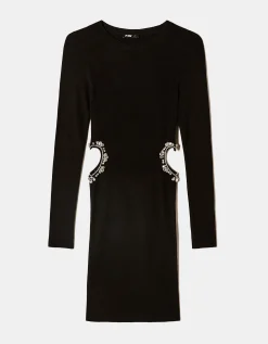Vestito Corto in Maglia con Cut Outs e Strass^Tally Weijl Fashion