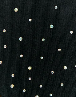 Vestito Corto in Maglia Nera con Strass^Tally Weijl Cheap