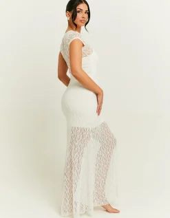 Vestito Lungo di Pizzo Bianco^Tally Weijl New