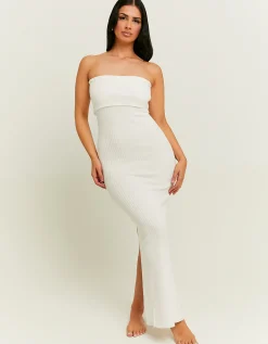 Vestito Lungo in Maglia Bianco^Tally Weijl Shop