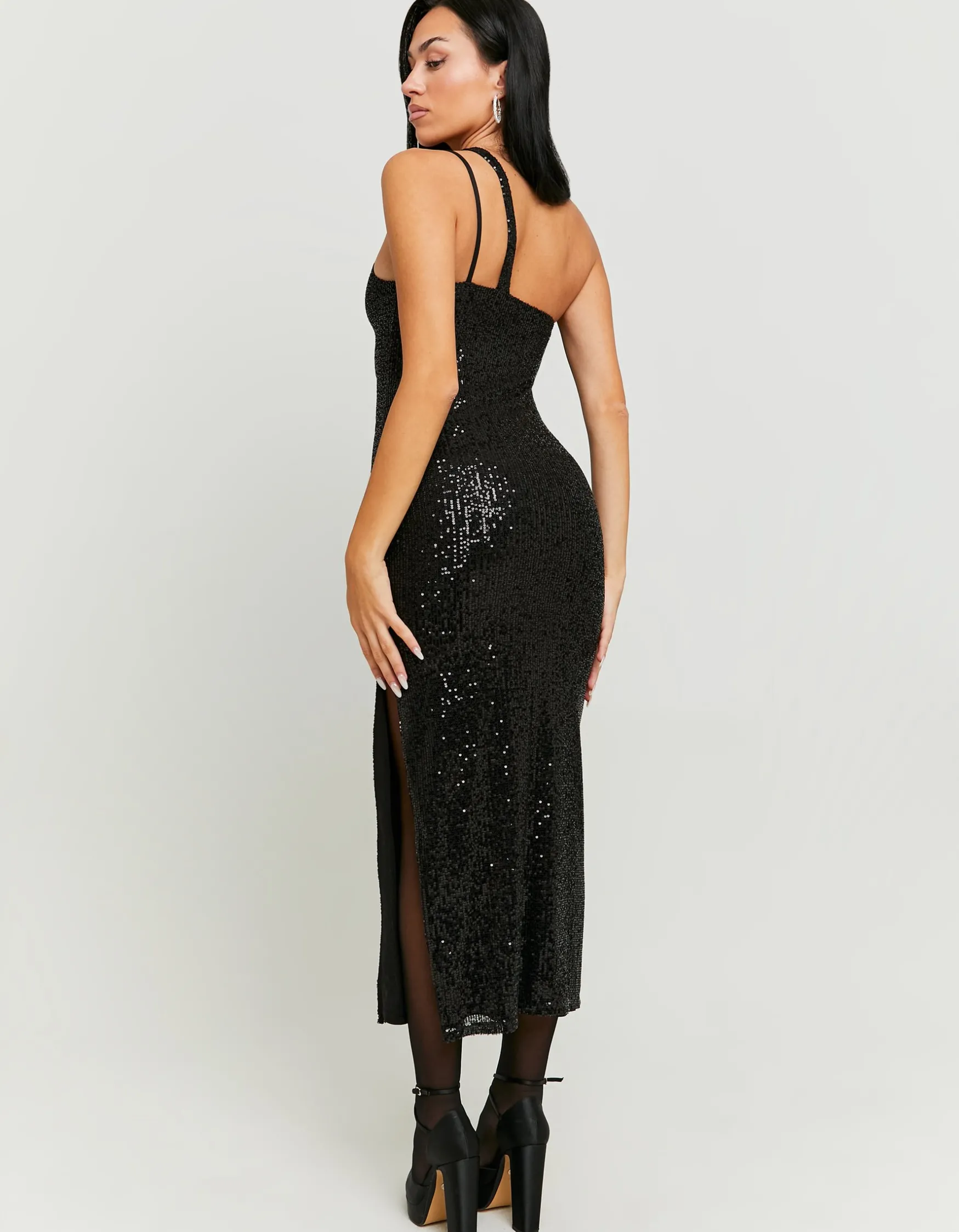 Vestito Lungo Monospalla con Paillettes^Tally Weijl Discount