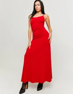 Vestito Lungo Rosso con Schiena Aperta^Tally Weijl Discount