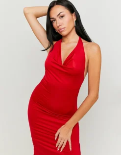 Vestito Lungo Rosso con Spacco^Tally Weijl New