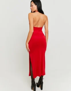 Vestito Lungo Rosso con Spacco^Tally Weijl New