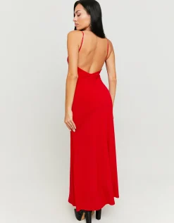 Vestito Lungo Rosso con Schiena Aperta^Tally Weijl Discount
