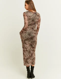 Vestito Lungo Stampa Leo con Spacco Laterale^Tally Weijl Fashion