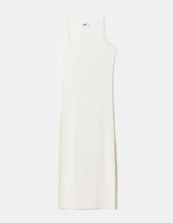 Vestito Midi Basico Bianco con Spacco^Tally Weijl New