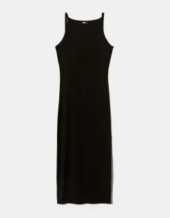 Vestito Midi Basico con Spacco^Tally Weijl Cheap