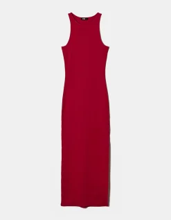 Vestito Midi Basico con Spacco Laterale^Tally Weijl Cheap