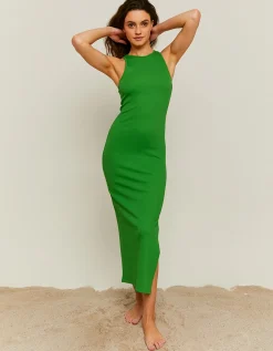 Vestito Midi Basico con Spacco Laterale^Tally Weijl Cheap