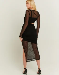 Vestito Midi con Cut Out e Trasparenze^Tally Weijl Online