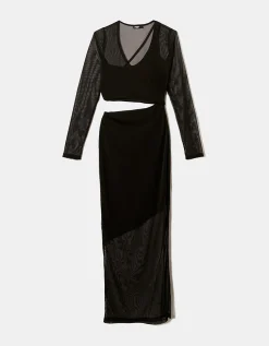 Vestito Midi con Cut Out e Trasparenze^Tally Weijl Online