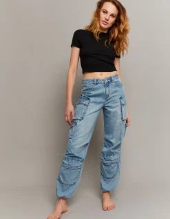 Jeans Cargo Parachute a Vita Media^Tally Weijl Sale
