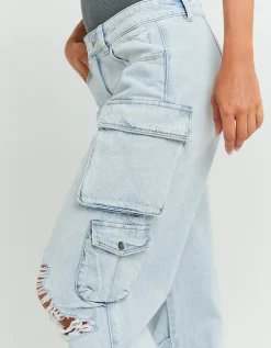 Jeans Cargo Parachute a Vita Media con Strappi^Tally Weijl Shop