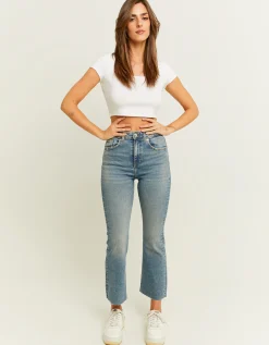 Jeans Cropped Flare a Vita Alta^Tally Weijl Best Sale