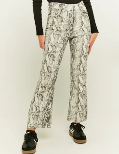 Jeans Cropped Flare Stampa Animalier^Tally Weijl New