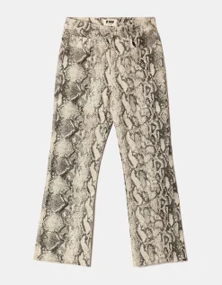 Jeans Cropped Flare Stampa Animalier^Tally Weijl New