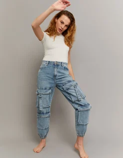 Jeans Jogger Cargo a Vita Alta^Tally Weijl Flash Sale