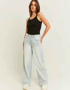 Jeans Skater a Vita Media con Strappi^Tally Weijl Cheap