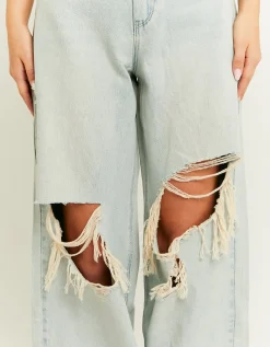 Jeans Skater a Vita Media con Strappi^Tally Weijl Store