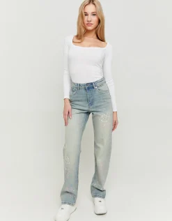 Jeans Straight Leg a Vita Alta^Tally Weijl Cheap