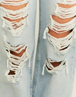 Jeans Straight Leg a Vita Alta con Strappi^Tally Weijl Discount