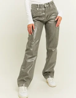 Jeans Straight Leg Argento^Tally Weijl Best Sale