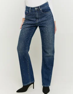 Jeans Straight Leg con Strass^Tally Weijl Clearance