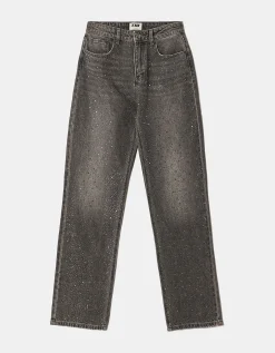 Jeans Straight Leg Grigi con Strass^Tally Weijl Sale