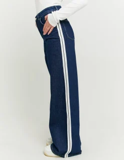 Jeans Wide Leg a Vita Alta con Bande Laterali^Tally Weijl Online