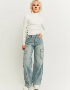 Jeans Wide Leg Cargo a Vita Alta^Tally Weijl Outlet
