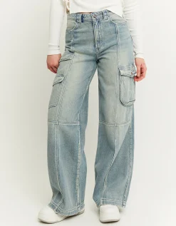 Jeans Wide Leg Cargo a Vita Alta^Tally Weijl Outlet